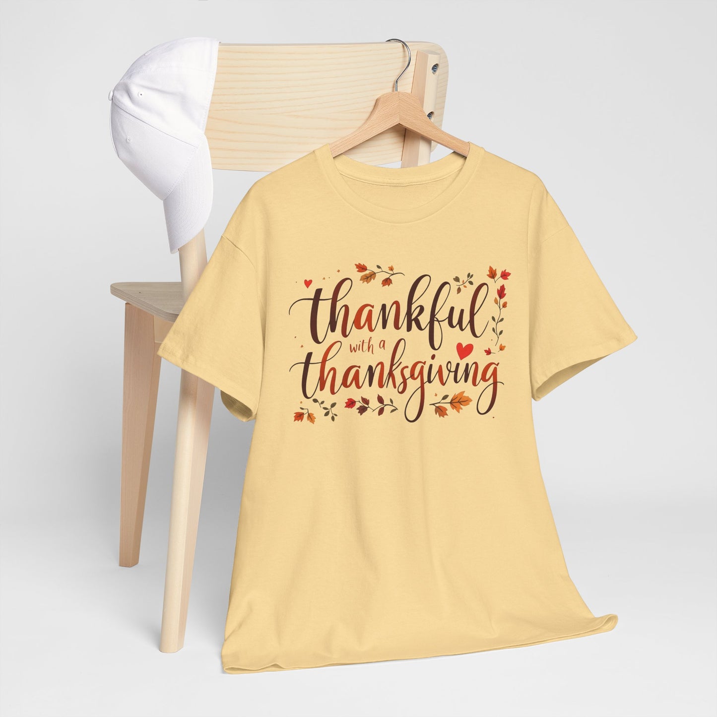 Thankful for Thanksgiving T-Shirt, Grateful Fall Season Tee, Autumn Harvest Shirt, Giving Thanks Apparel, Family Holiday Clothes