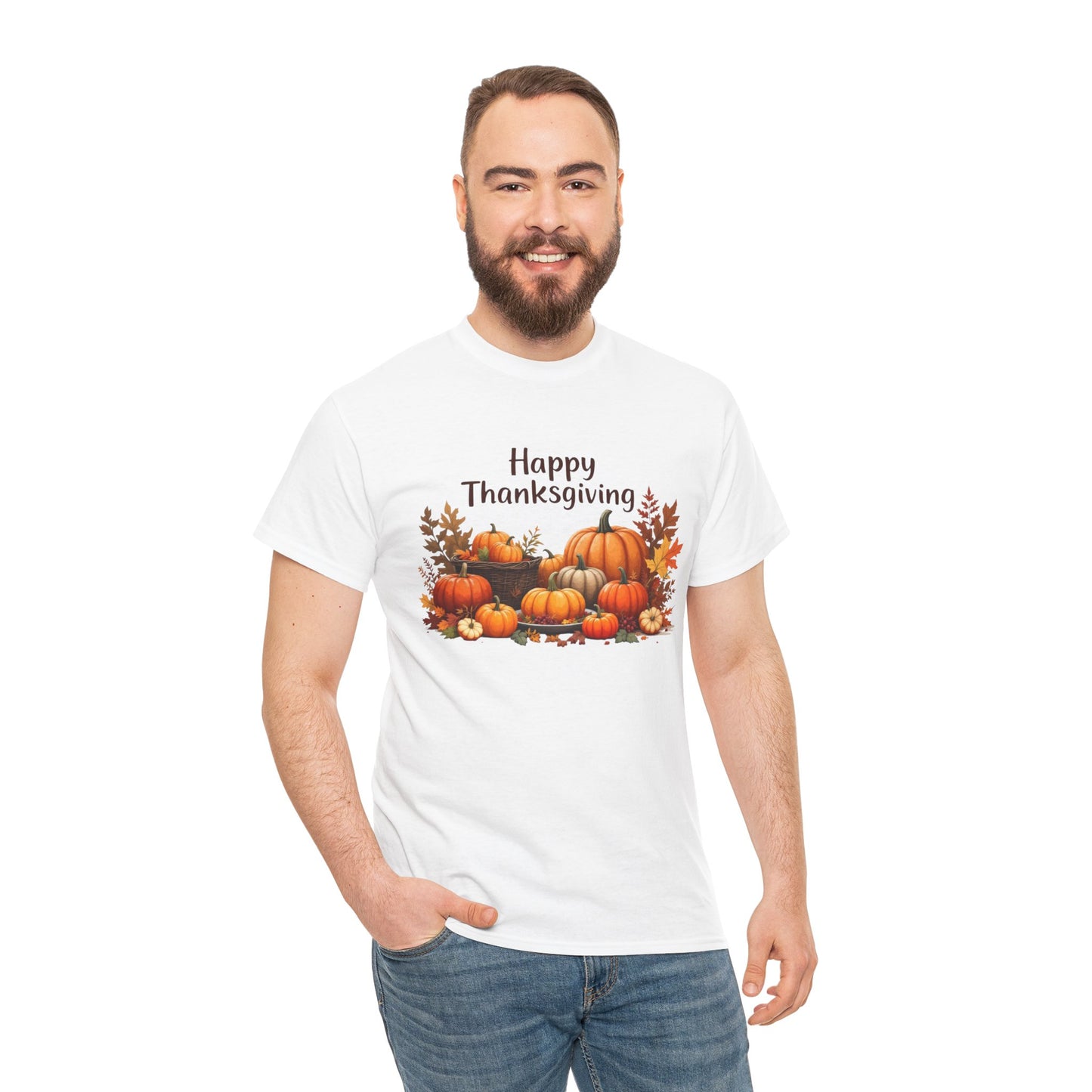 Thanksgiving Unisex Tee Shirt - Happy Thanksgiving Design