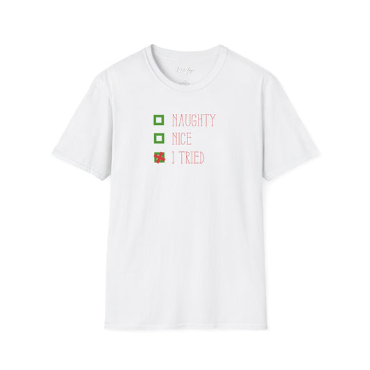 Christmas T-Shirt Festive Naughty Nice