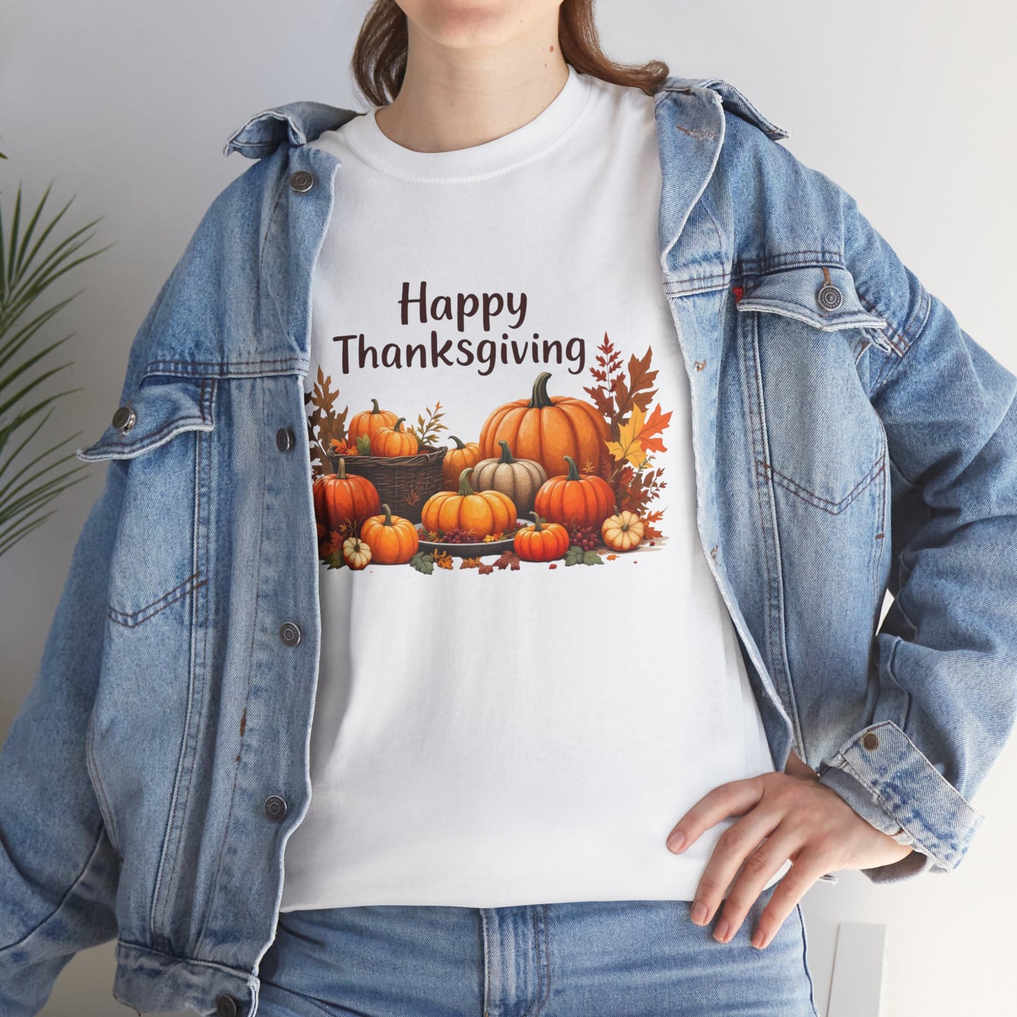 Thanksgiving Unisex Tee Shirt - Happy Thanksgiving Design