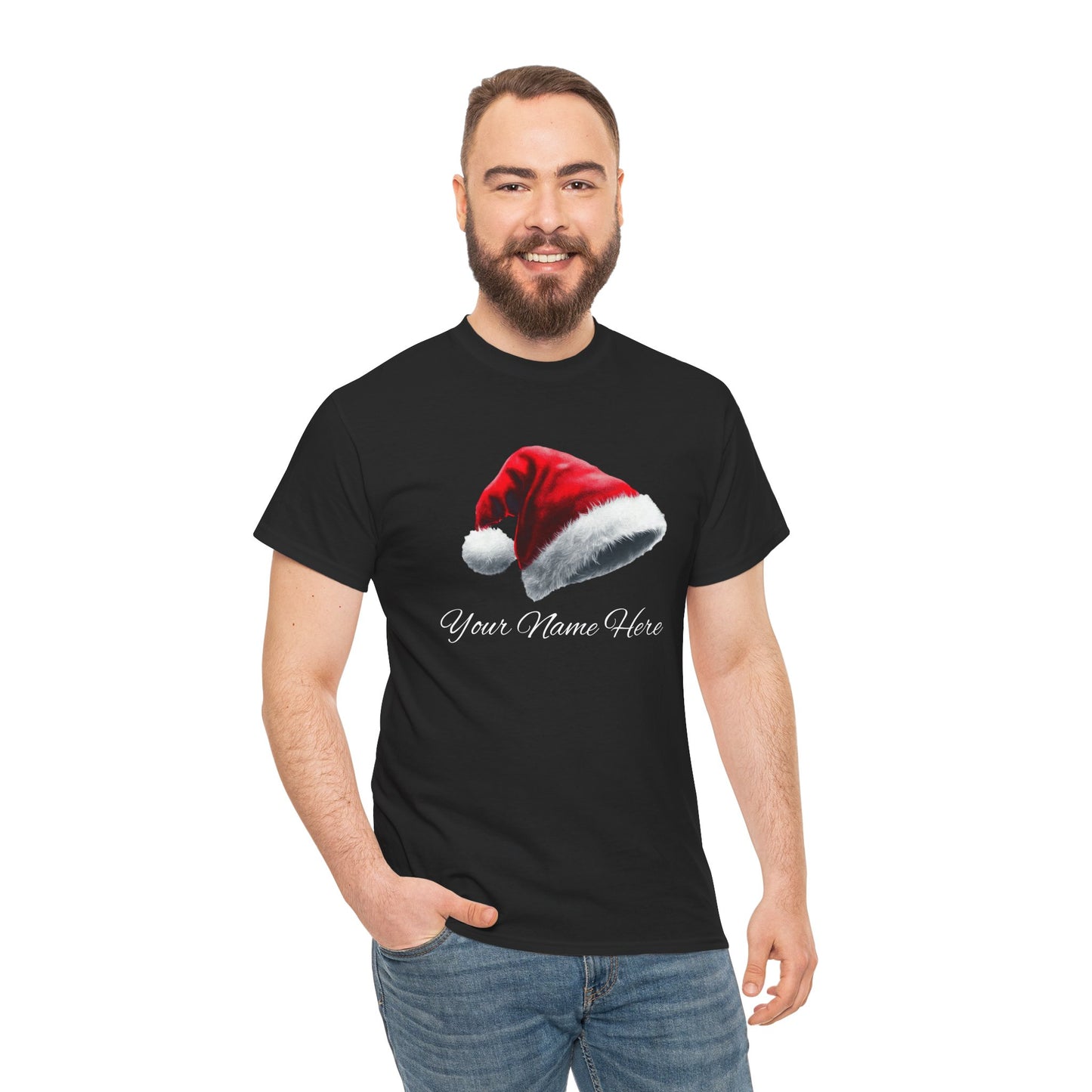 Personalized Santa Hat Unisex Tee