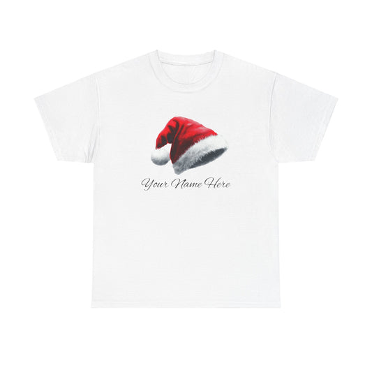 Personalized Santa Hat Unisex Tee