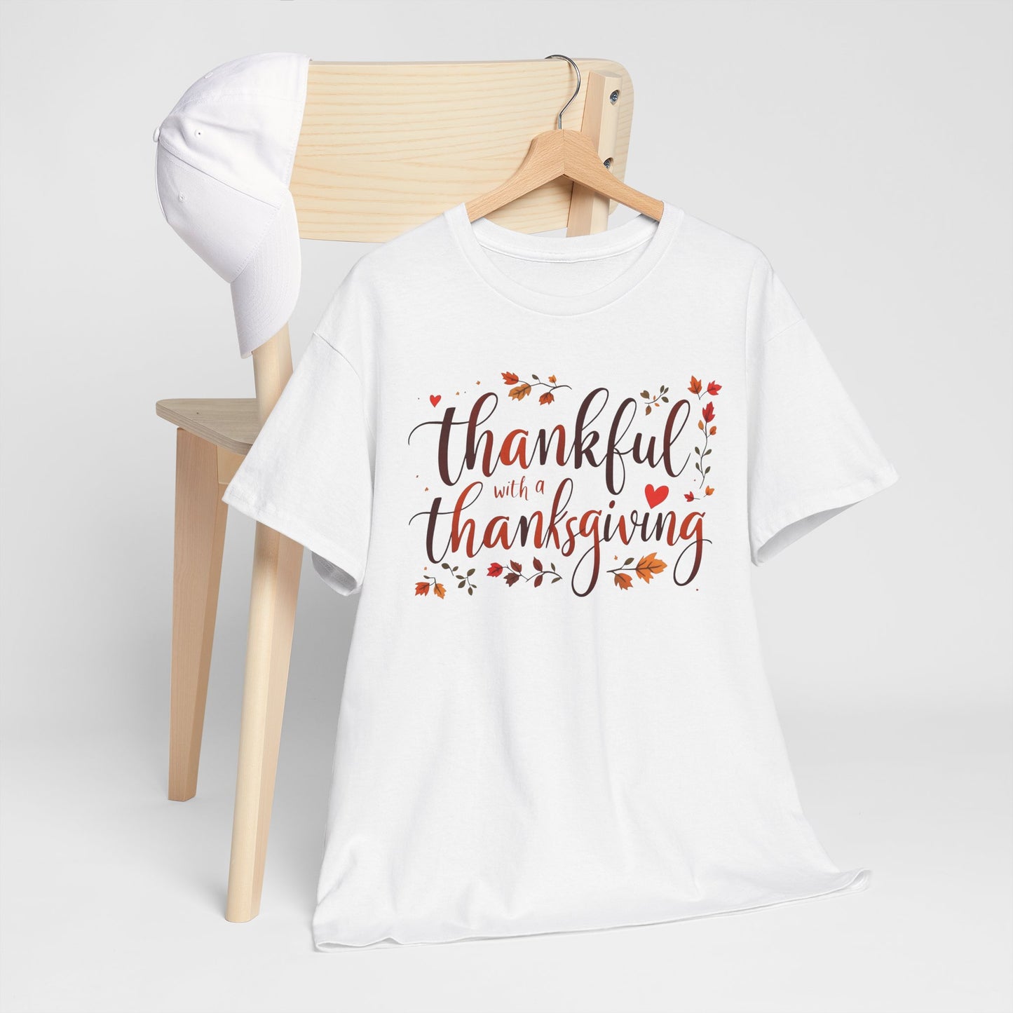 Thankful for Thanksgiving T-Shirt, Grateful Fall Season Tee, Autumn Harvest Shirt, Giving Thanks Apparel, Family Holiday Clothes