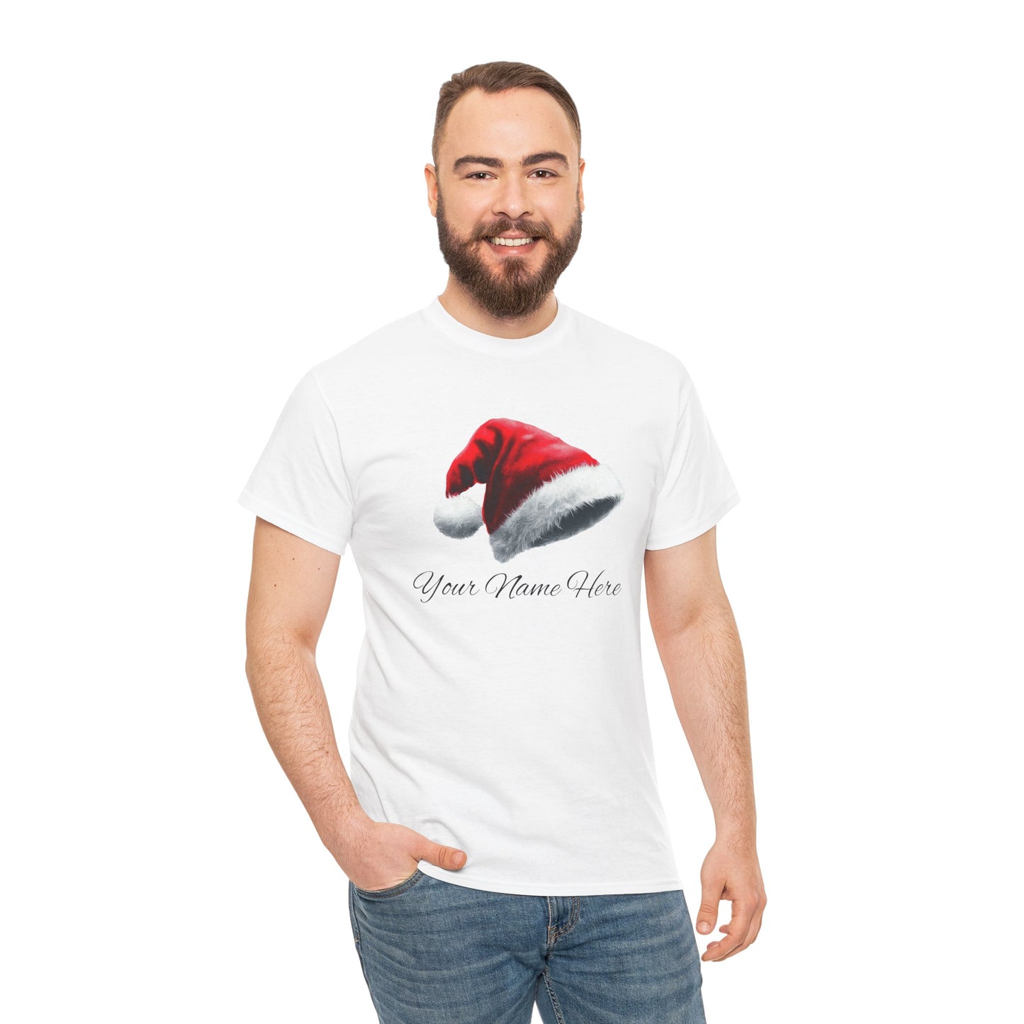 Personalized Santa Hat Unisex Tee