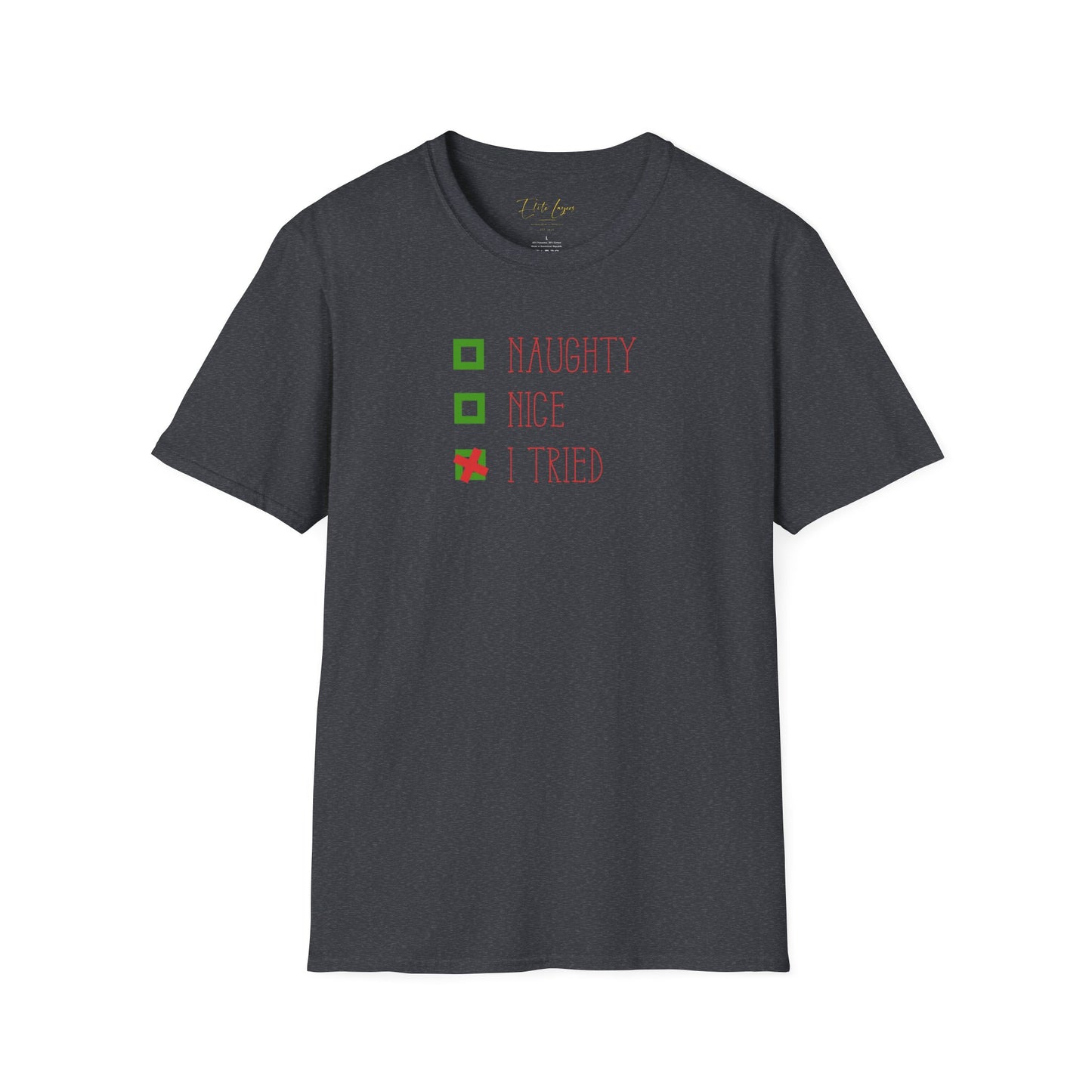 Christmas T-Shirt Festive Naughty Nice